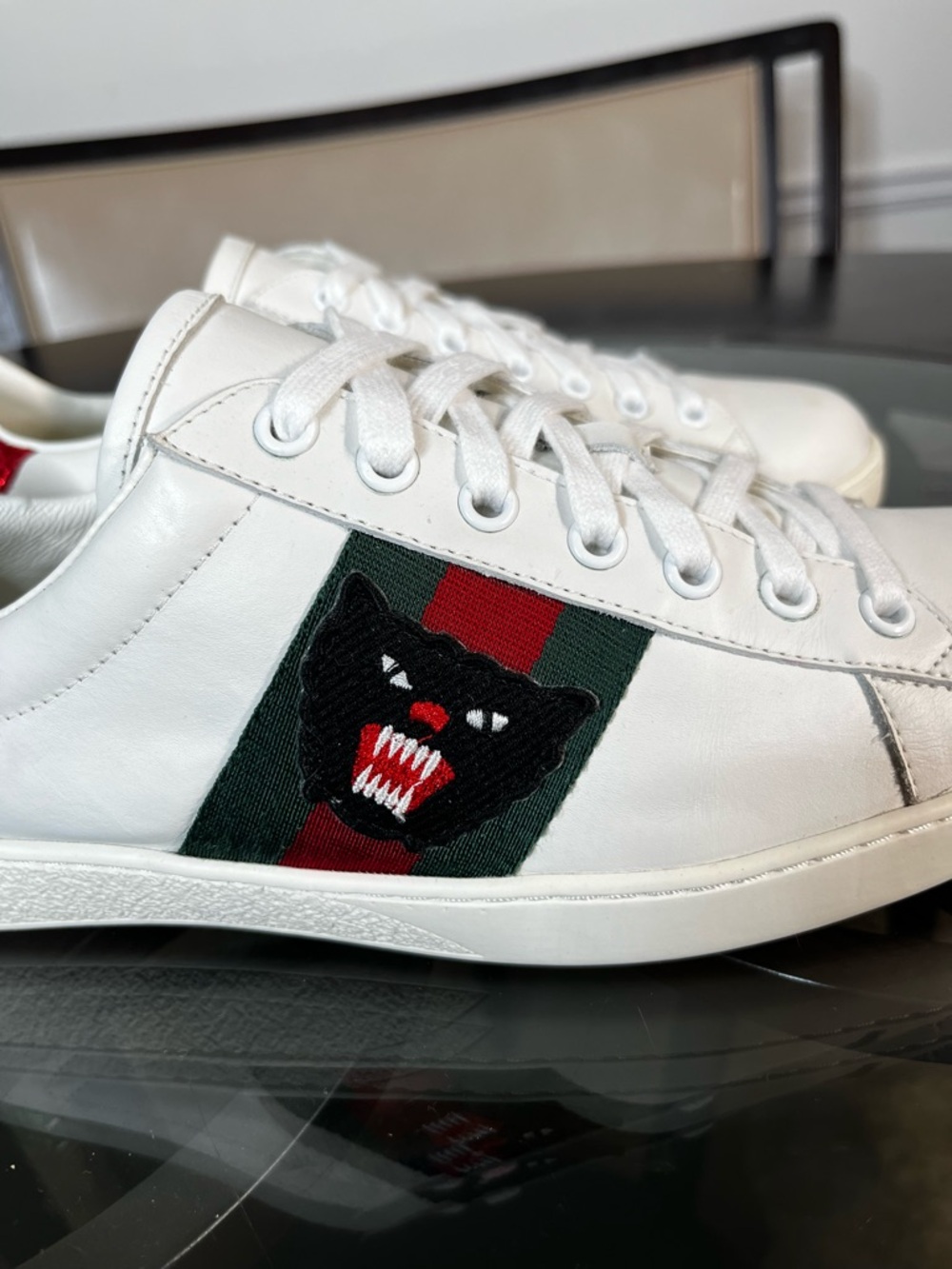 Gucci Ace Embroidered
'Panther Sneakers Sz 12 - Picture 4 of 7